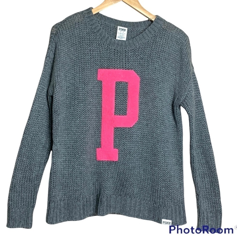 Pink Victoria’s Secret gray wool blend sweater In XSmall